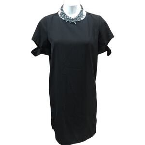 TOBI black shift dress Sz M Short Sleeve Little Black Dress